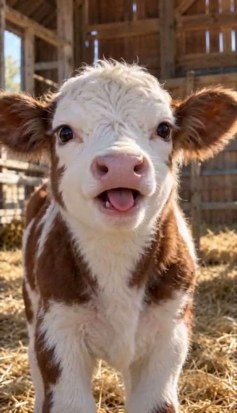 shaking head trend example: a calf