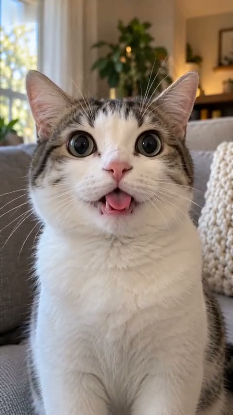 cat shaking head meme made from one photo